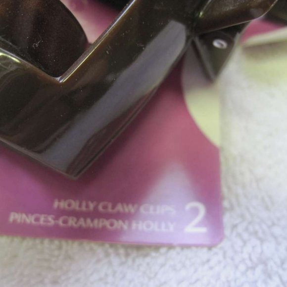 2 Goody Large Plastic Holly Jaw Claw Clips 6 Teeth Extra Inside Thick Hair Grip - Picture 7 of 16